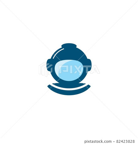 Astronaut helmet logo vector 82423828