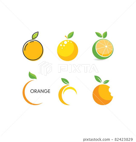 Orange fruit logo 82423829