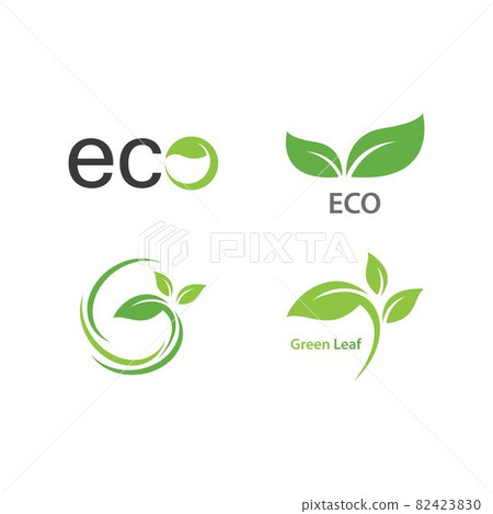Green leaf logo 82423830