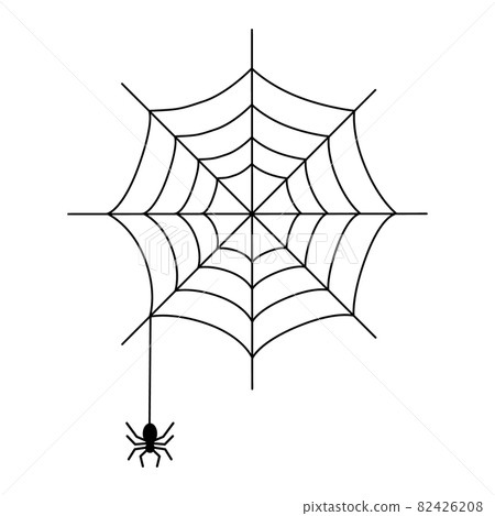 Spider web clip illustration Spider web clip illustration 82426208