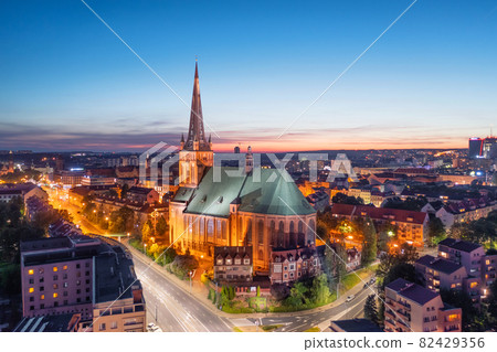 Aerial cityscape of Szczecin Aerial cityscape of Szczecin 82429356
