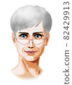 Silver hair female hairstyle 82429913