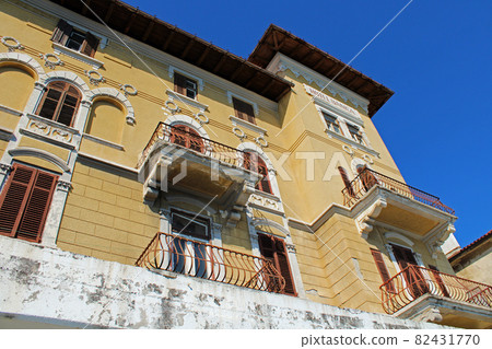 Lovran, old architecture, Adriatic coast, Kvarner bay, city details, Croatia Lovran, old architecture, Adriatic coast, Kvarner bay, city details, Croatia 82431770