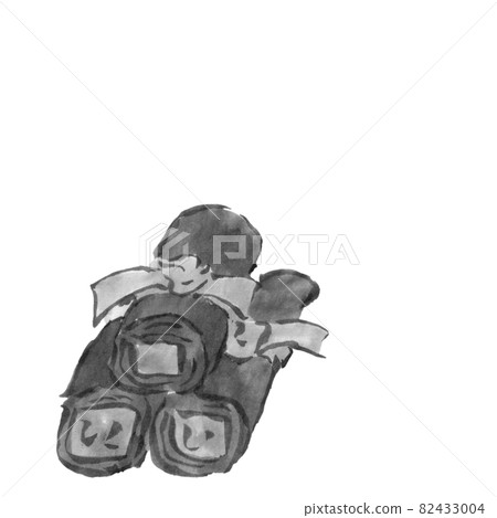 Osechi海帶捲（手繪墨水插圖） 82433004