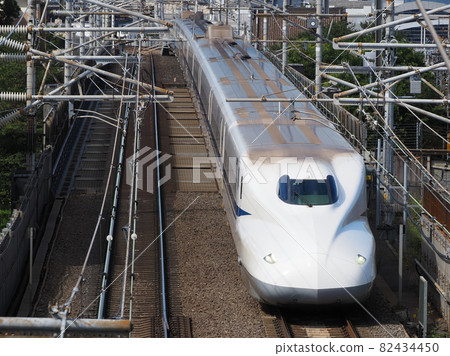 At Shinkansen N700A Honcho Crossing Bridge 82434450