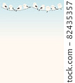 Winter illustration background (small bird, vertical) 82435357