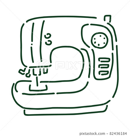 Sewing machine icon style simple illustration - Stock Illustration ...