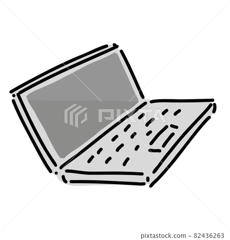 Loose simple illustration of laptop - Stock Illustration [82436263] - PIXTA