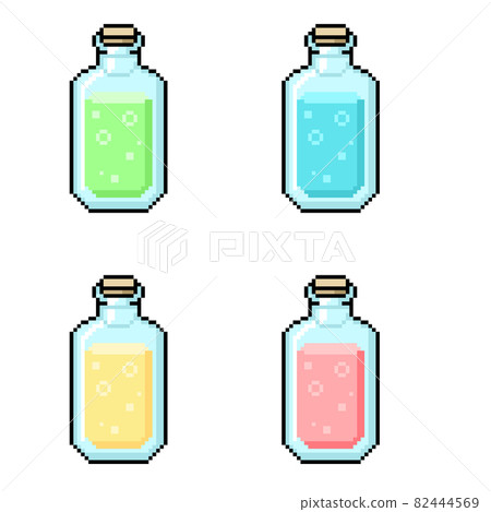 Pastel drinks, pixel art 82444569