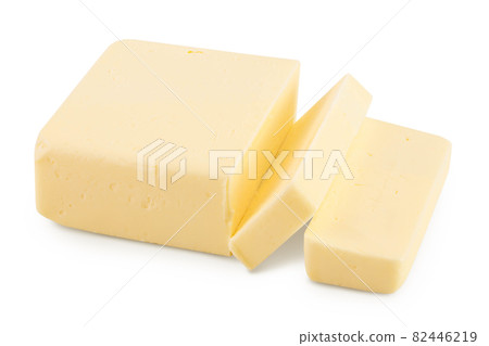 butter isolated on white background with clipping path and full depth of field butter isolated on white background with clipping path and full depth of field 82446219