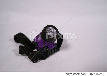 Toy LED headlights, white background 82446252