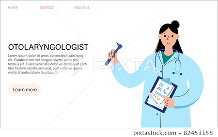 Doctor otolaryngologist concept Doctor otolaryngologist concept 82451158