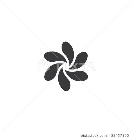 vortex, wave and spiral icon 82457590