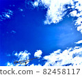 Blue sky summer sky 82458117