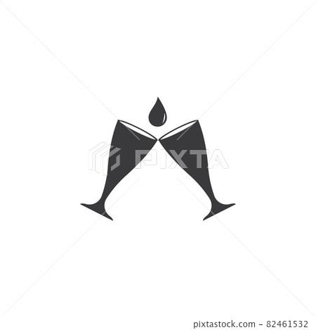 Glass Wine - Stock Illustration [82461532] - PIXTA