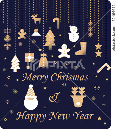 New year christmas card New year christmas card 82464611