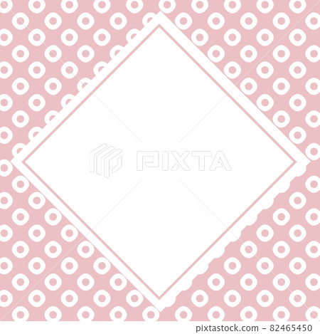 Kanoko pattern background frame Japanese pattern pink 82465450