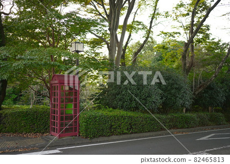 Impressive red telephone booth Impressive red telephone booth 82465813