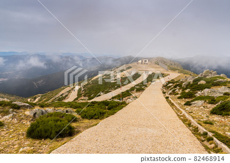Road to sky lift in Bola del Mundo mountain Road to sky lift in Bola del Mundo mountain 82468914