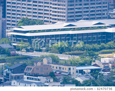 Tendai Sect Seiren-in Gate Ruins Shogunzuka Seiryuden The cityscape of Kyoto seen from the big stage 82470736
