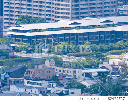 Tendai Sect Seiren-in Gate Ruins Shogunzuka Seiryuden The cityscape of Kyoto seen from the big stage 82470737