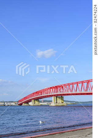 The sea, bridges and towns of Akkeshi in the eastern part of Hokkaido The sea, bridges and towns of Akkeshi in the eastern part of Hokkaido 82474224