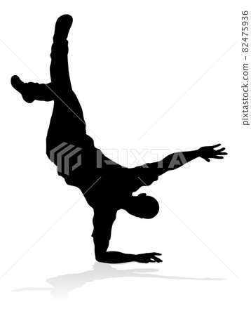 Street Dance Dancer Silhouette Street Dance Dancer Silhouette 82475936