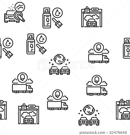 Car Painting Service Vector Seamless Pattern Car Painting Service Vector Seamless Pattern 82476648