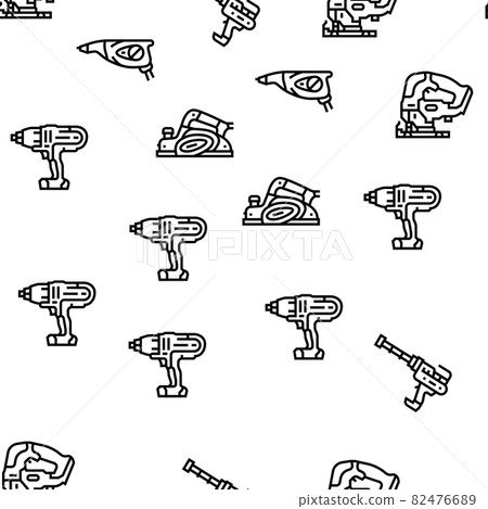 Tools For Building And Repair Vector Seamless Pattern 82476689