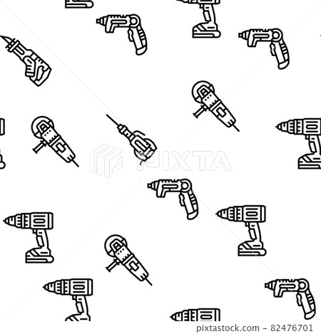 Tools For Building And Repair Vector Seamless Pattern 82476701