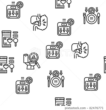 Hepatitis Liver Health Problem Vector Seamless Pattern 82476771