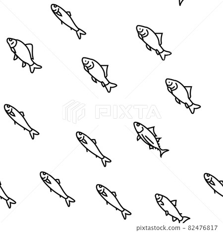 Commercial Fishing Aquaculture Vector Seamless Pattern Commercial Fishing Aquaculture Vector Seamless Pattern 82476817