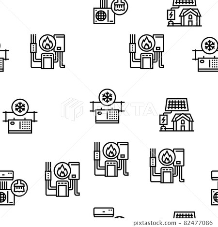 Conditioning System Electronics Vector Seamless... - Stock Illustration ...