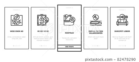 Home Repair Occupation Onboarding Icons Set Vector Home Repair Occupation Onboarding Icons Set Vector 82478290