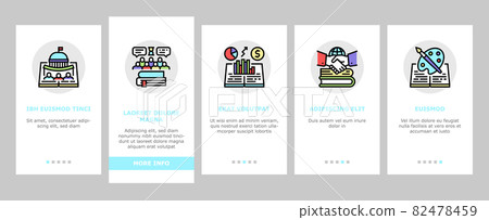 History Learn Educational Lesson Onboarding Icons Set Vector History Learn Educational Lesson Onboarding Icons Set Vector 82478459