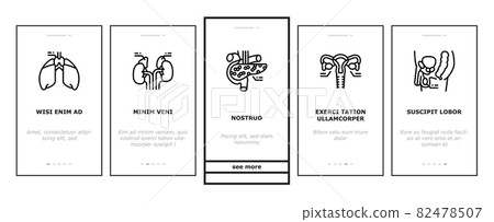 Endocrinology Medical Disease Onboarding Icons Set Vector 82478507