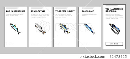 Commercial Fishing Aquaculture Onboarding Icons Set Vector 82478525