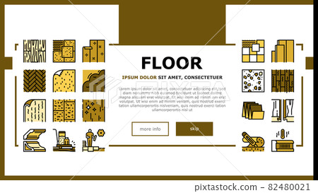 Floor Installation Landing Header Vector Floor Installation Landing Header Vector 82480021
