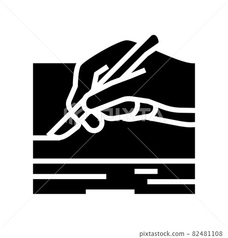 incision surgery glyph icon vector illustration 82481108