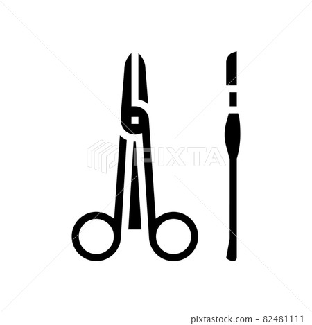 equipment surgery glyph icon vector illustration - Stock Illustration ...