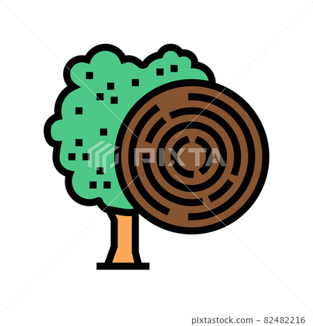 rose wood color icon vector illustration rose wood color icon vector illustration 82482216