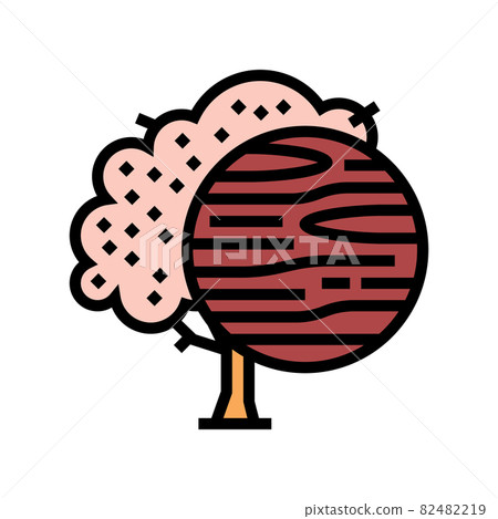 cherry wood color icon vector illustration cherry wood color icon vector illustration 82482219