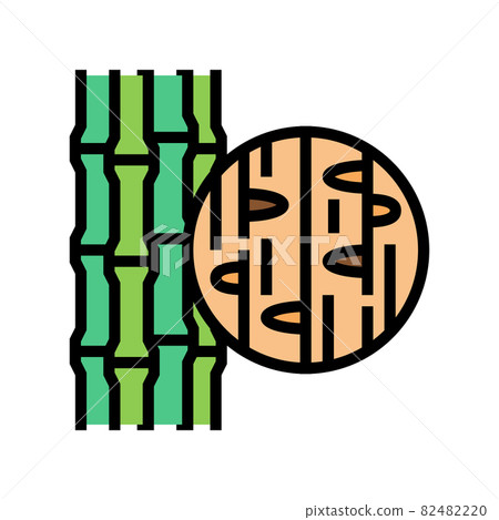 bamboo wood color icon vector illustration 82482220
