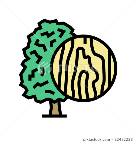 maple wood color icon vector illustration maple wood color icon vector illustration 82482228