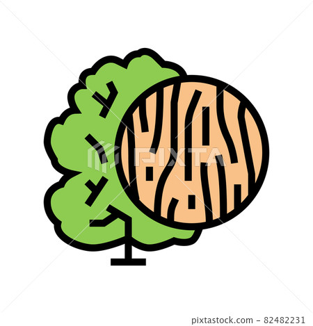 ash wood color icon vector illustration ash wood color icon vector illustration 82482231