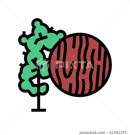 mahogany wood color icon vector illustration mahogany wood color icon vector illustration 82482243
