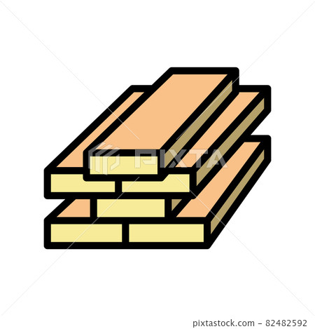 lumber timber color icon vector illustration lumber timber color icon vector illustration 82482592