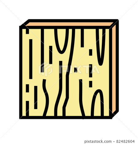 plywood timber color icon vector illustration plywood timber color icon vector illustration 82482604