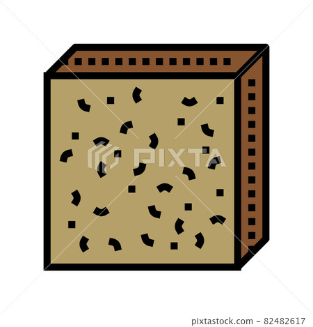 fiber board color icon vector illustration fiber board color icon vector illustration 82482617