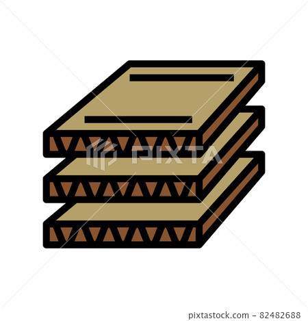 cardboard layers color icon vector illustration cardboard layers color icon vector illustration 82482688